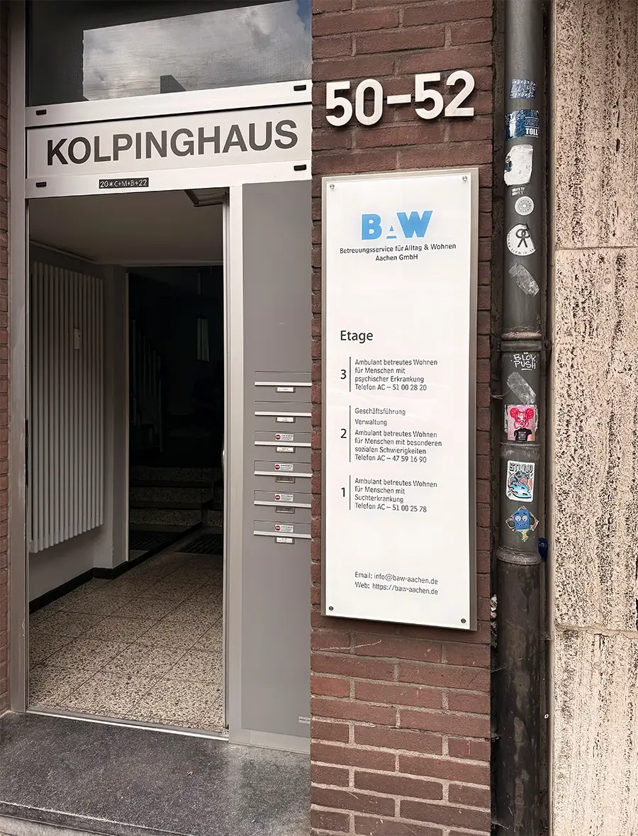 BAW Aachen - Wilhelmstraße Eingang